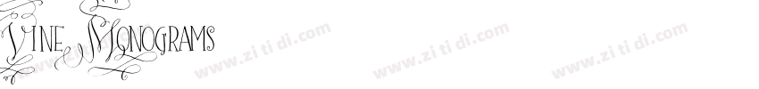 Vine Monograms字体转换